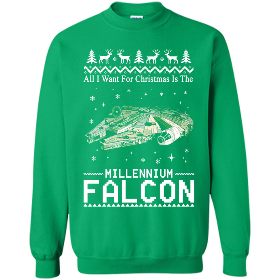 All I Want For Christmas Is The Millennium Falcon ugly PINGPONG