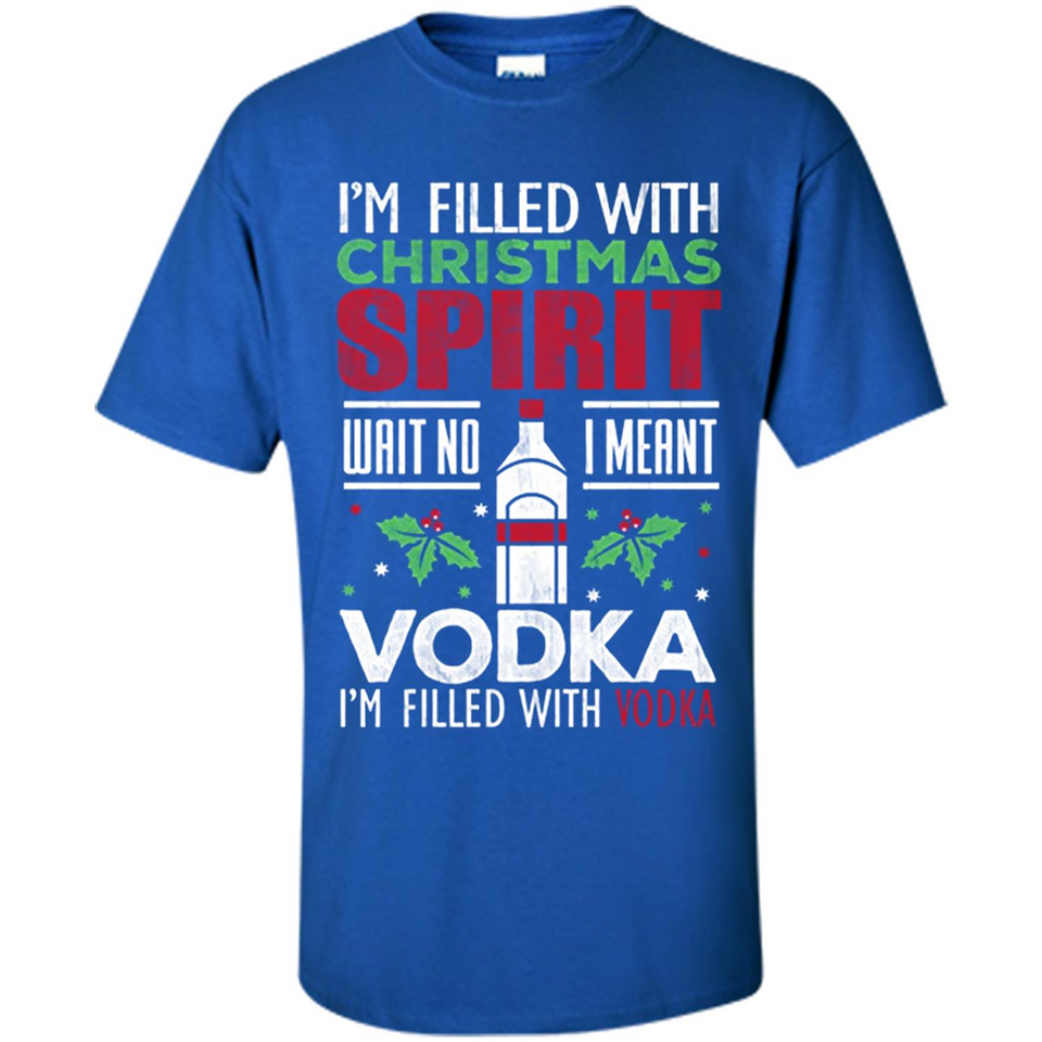 Christmas Gift Shirt Christmas Spirit Vodka Santa - Shirt