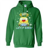 Minion Anaheim Ducks Ugly Christmas Sweater Let it Snow - Hoodie