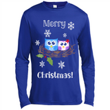 Cute Christmas Shirt Merry Christmas Snowflakes Owls Nest