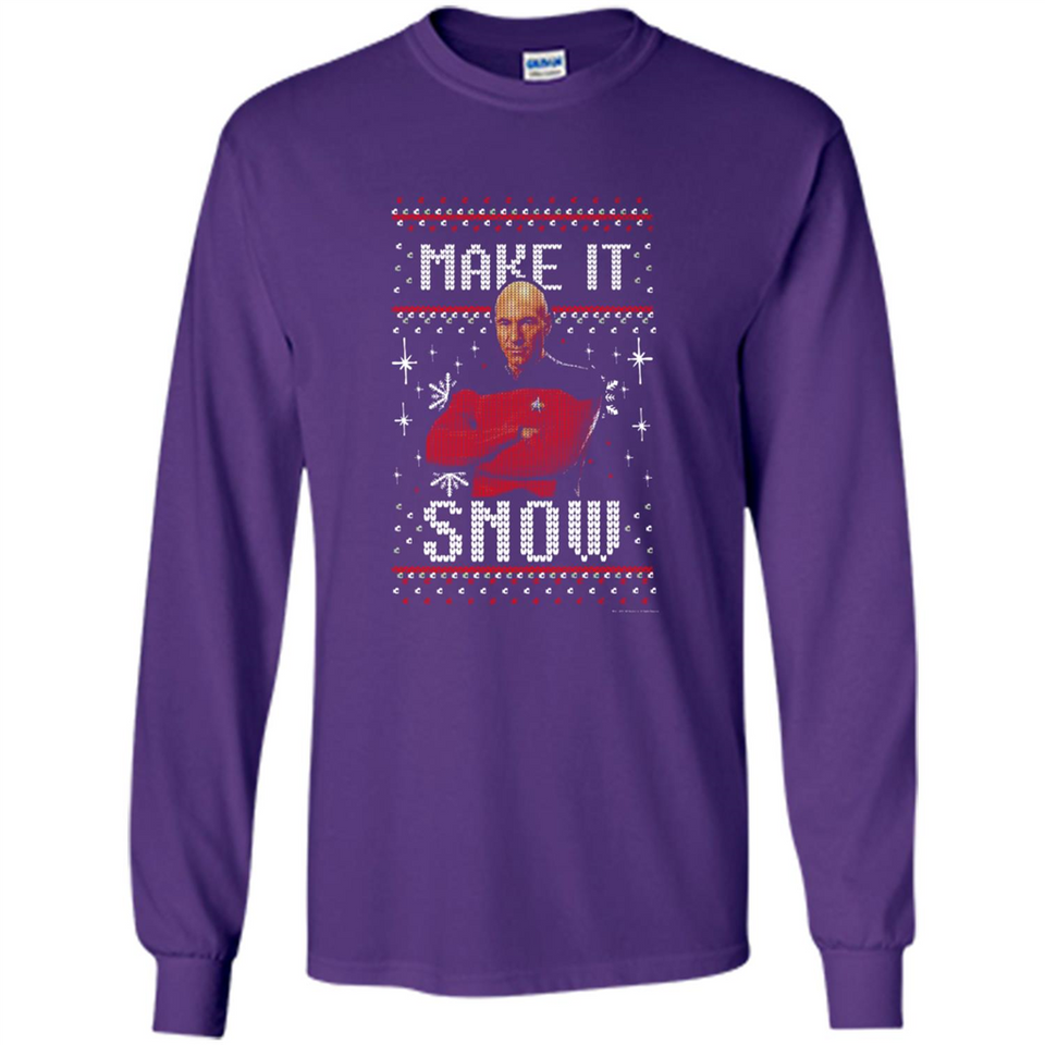Make It Snow Jean-Luc Picard Star Trek PINGPONG