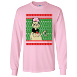 Grinch Nurse Ugly Christmas Sporty T-Shirt PINGPONG - Long Sleeve T-Shirt