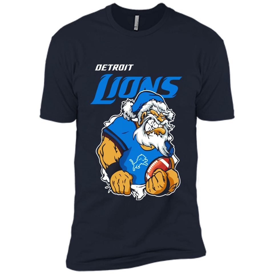 Grumpy Santa Claus Detroit Lions Football Team PINGPONG