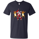 Dabbing Santa - Funny Santa Claus Christmas Dab - Men's V-Neck