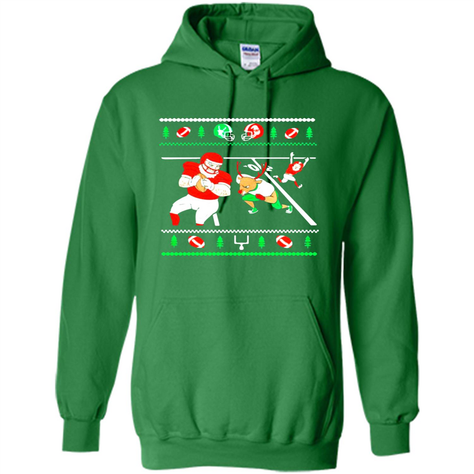 Santa vs Deer Football Ugly Christmas PINGPONG