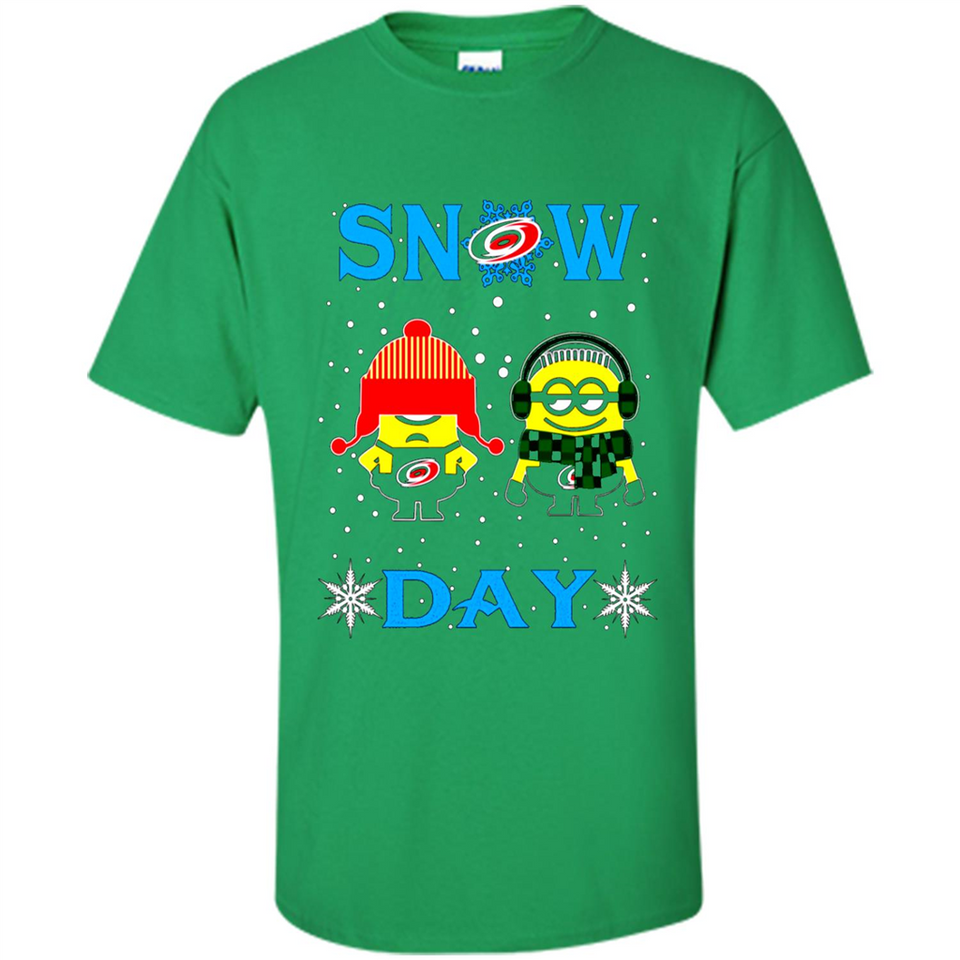 Snow Day Shirt For Carolina Hurricanes Vs Minion Fans pingpong