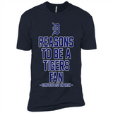 Reasons to be a Detroit Tigers Fan Complete List on Back - Premium Short Sleeve T-Shirt
