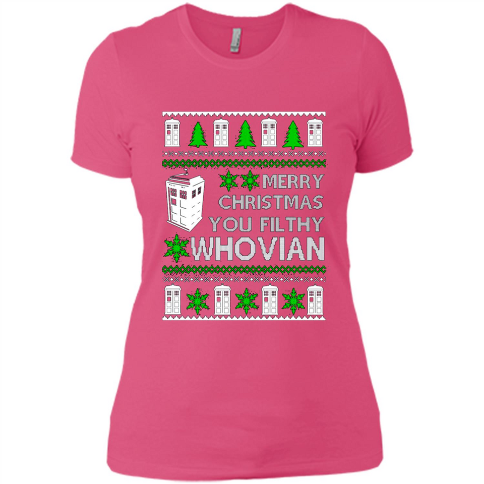 Merry Christmas You Filthy Whovian ugly sweater PINGPONG