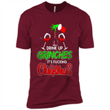 Drink Up Grinches It_s Fucking Christmas Funny Sweatshirt - Premium Short Sleeve T-Shirt