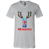 Keystone Light reinbeer Christmas - Canvas Unisex V-Neck