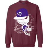 Jack Skellington The Nightmare Before Christmas-Rams Football - Sweatshirt