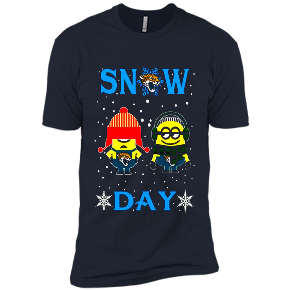Snow Day Shirt For Jacksonville Jaguars Vs Minion Fans pingpong