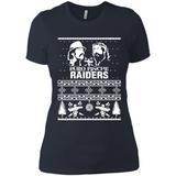 Puro Pinche Raiders Ugly Christmas Sweater - Ladies' Boyfriend T-Shirt
