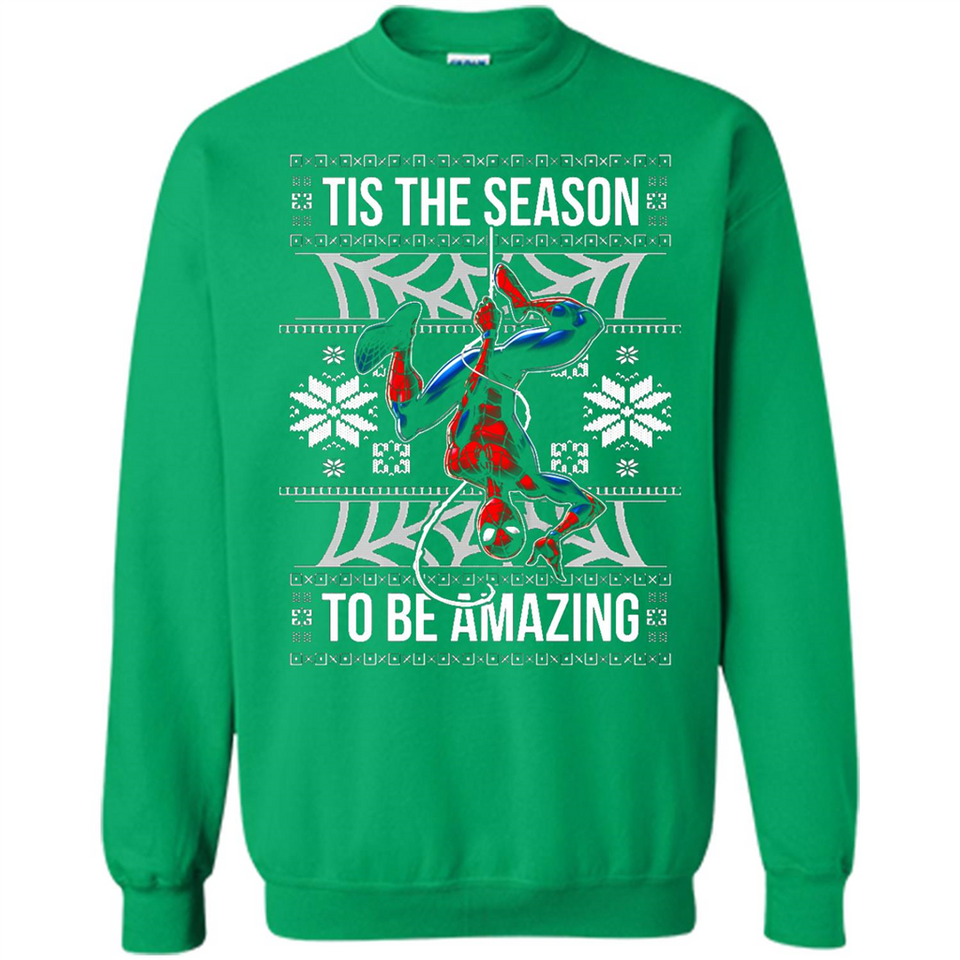 Marvel Spider Man Tis The Season To Be Amazing Ugly Christmas Mug PINGPONG - Sweatshirt