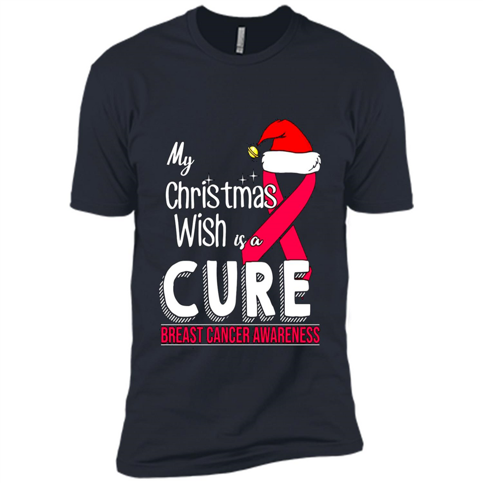 My Christmas Wish Is A Cure Breast Cancer Awareness sweater PINGPONG