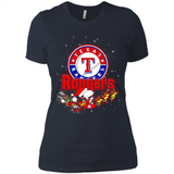 Snoopy Christmas Texas Rangers - Ladies' Boyfriend T-Shirt