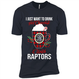 I Just Want To Drink Hot Chocolate & Watch Toronto Raptors Ugly Christmas Sweater PINGPONG
