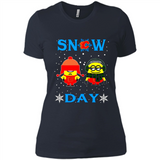 Snow Day Shirt For Calgary Flames Vs Minion Fans pingpong