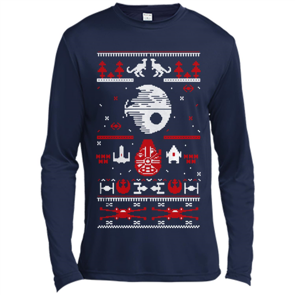 Star Wars Ugly Christmas Sweater - Canvas Long Sleeve T-Shirt