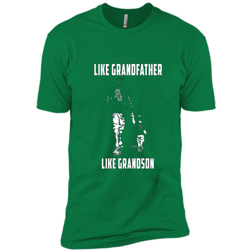 Chicago White Sox GrandFather Like GrandSon - Premium Short Sleeve T-Shirt
