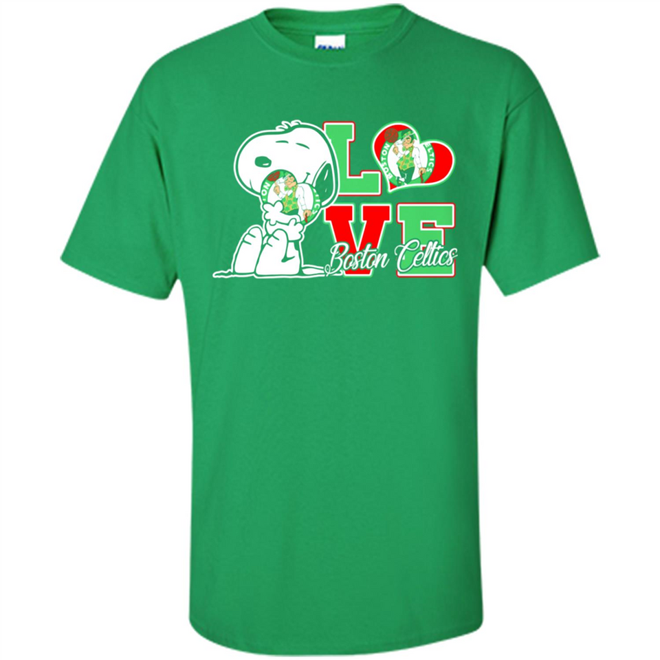 Snoopy loves NBA Boston Celtics - Shirt