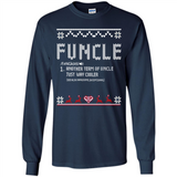 Mens Christmas Funcle Definition - Long Sleeve T-Shirt