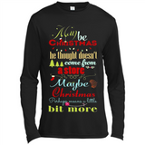 Maybe Christmas Doesn't Come From Store Christmas Means - Canvas Long Sleeve T-Shirt