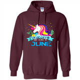 Unicorns are born in June Birthday Rainbow Gift Ladies Custom