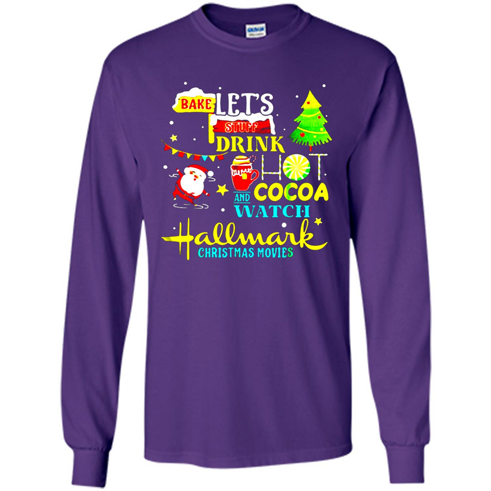 Santa claus i just want to bake stuff and waych christmas movi PINGPONG - Long Sleeve T-Shirt