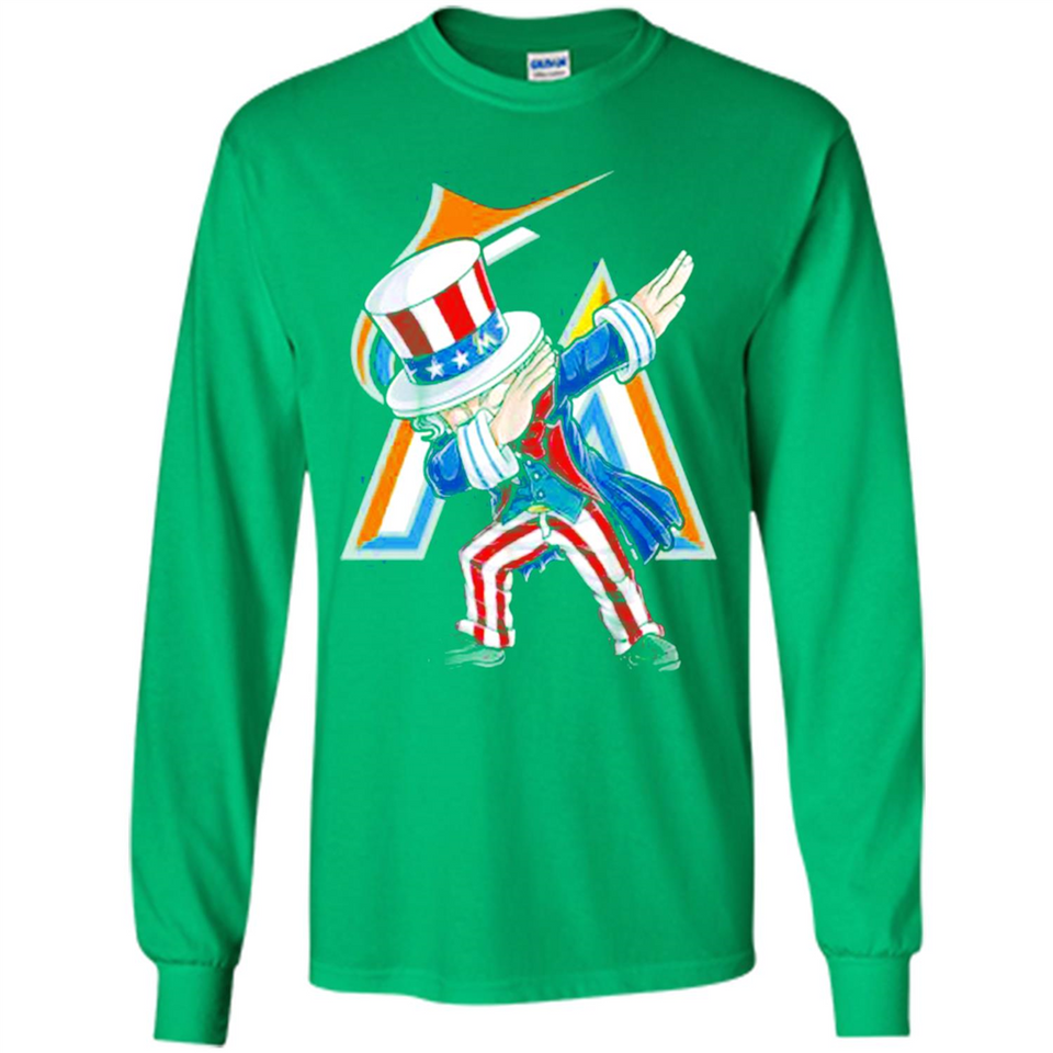 MLB MIAMI MARLINS UNCLE SAM DABBING INDEPENDENCE DAY