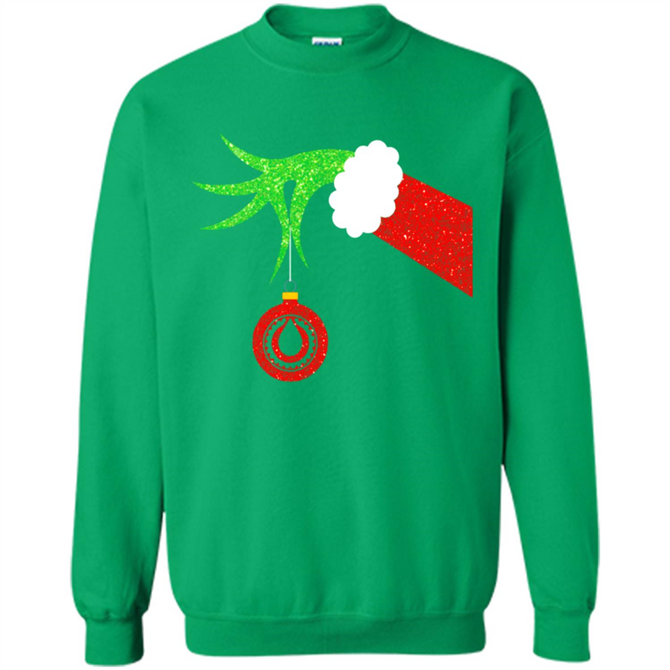 Funny Grinch Hand Holding Oiler Ornament Christmas PING PONG