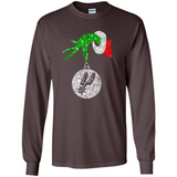 Amazing shirt San Antonio Spurs Glitter Grinch Monogram Ornament Christmas Gift - Long Sleeve T-Shirt
