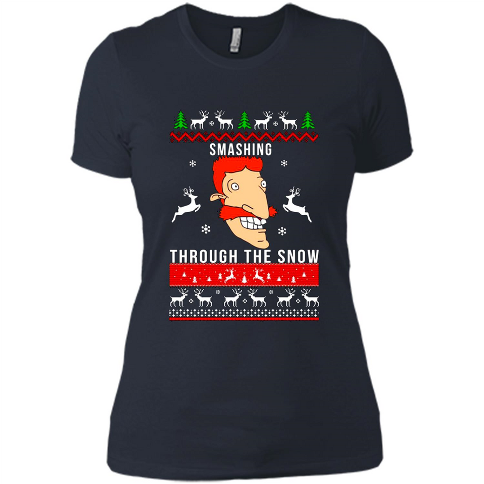 Nigel Thornberry Smashing through the snow Christmas sweatshirt PINGPONG