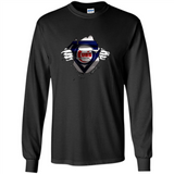 Chicago Cubs And Superman Fans - Long Sleeve T-Shirt
