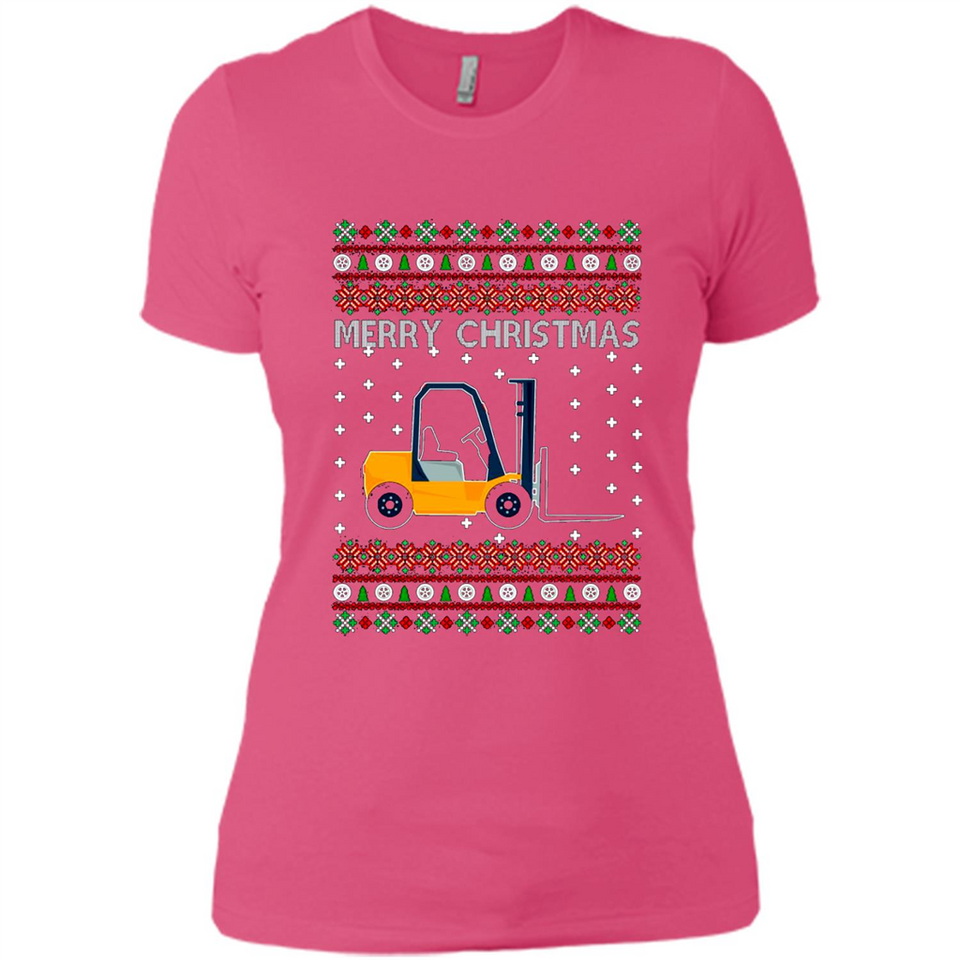 Merry Christmas Forklift ugly sweatshirt PINGPONG