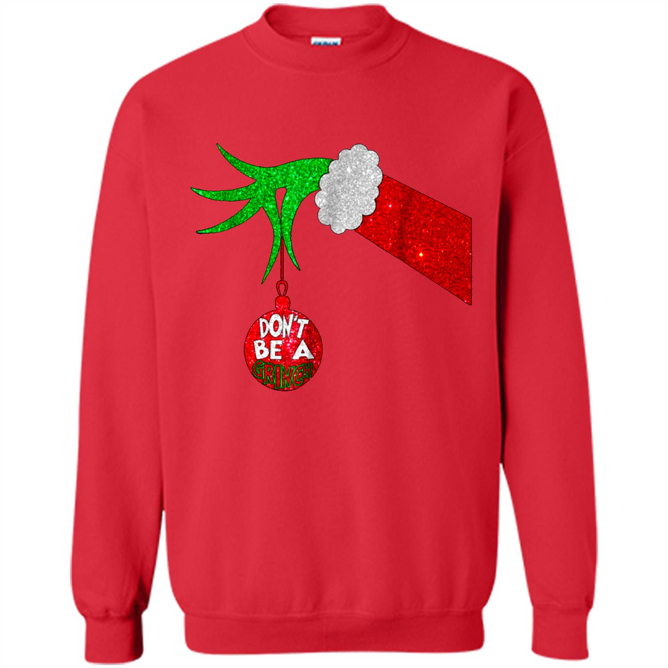 GRINCH HAND HOLDING CHRISTMAS ORNAMENT - DON'T BE A GRINCH PINGPONG