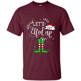 Let's Get Elfed Up Funny Drinking Wine Christmas Elf PINGPONG