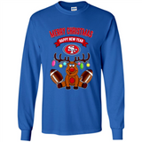 San Francisco 49ers NFL Reindeer Funny Merry Christmas And Happy New Year