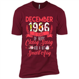 December 1986 32 Years Of Being Classy Sassy - Premium Short Sleeve T-Shirt