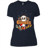 Snoopy Christmas San Francisco Giants - Ladies' Boyfriend T-Shirt