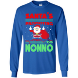 Santa's Promoting Me To Nonno - Long Sleeve T-Shirt
