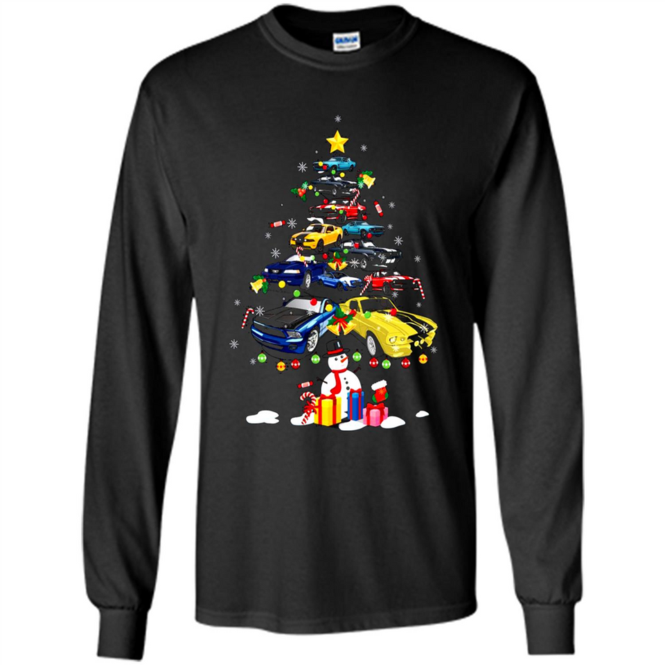 Mustang Tree Christmas Sweatshirt PINGPONG