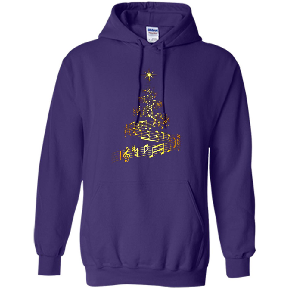 Music Note Christmas Tree Xmas Music Lover Mug PINGPONG - Hoodie