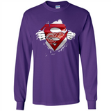 Detroit Red Wings And Superman Fans - Long Sleeve T-Shirt