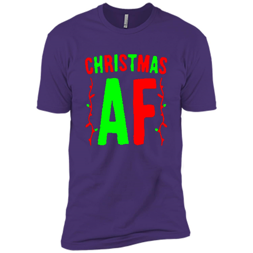 Christmas Ugly Sweater Christmas AF - Premium Short Sleeve T-Shirt