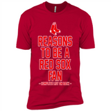 Reasons to be a Boston Red Sox Fan Complete List on Back - Premium Short Sleeve T-Shirt