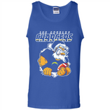 Grumpy Santa Claus Los Angeles Chargers Football Team PINGPONG