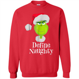 Santa Grinch Define Naughty Christmas Sweatshirt - Sweatshirt