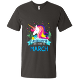 Unicorns are born in March Birthday Rainbow Gift Ladies Custom