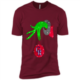 GRINCH HAND HOLDING COLORADO ROCKIES GLITTER CHRISTMAS PINGPONG